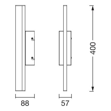 Osram - димируемо сензорно осветление за огледало за баня ORBIS MIRROR LED/6,8W/230V 40 cm 3000/4000K IP44 бежово