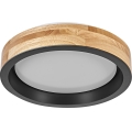 Osram - LED Димируемо таванно осветително тяло MARIANO LED/16W/230V Ø 31 cm дъб/черно