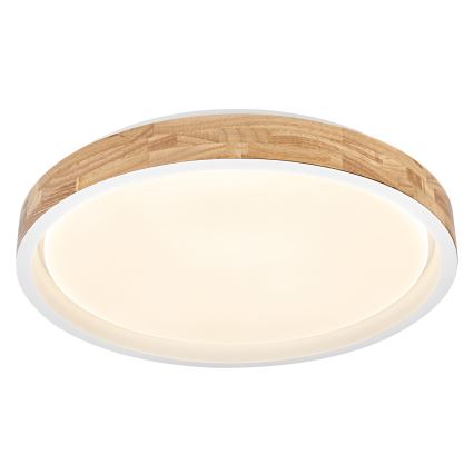 Osram - димируемо LED таванно осветително тяло MARIANO LED/36W/230V Ø 51 см дъб/бял