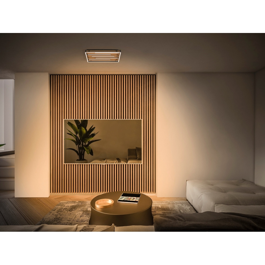 Osram - LED димируемо таванно осветително тяло ORBIS ACOUSTIC LED/30W/230V 51x31 cm в цвят бор