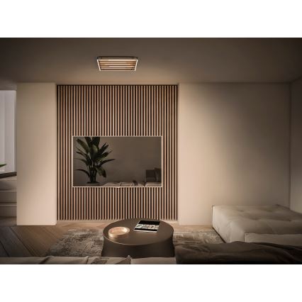 Osram - LED димируемо таванно осветително тяло ORBIS ACOUSTIC LED/30W/230V 51x31 cm в цвят бор