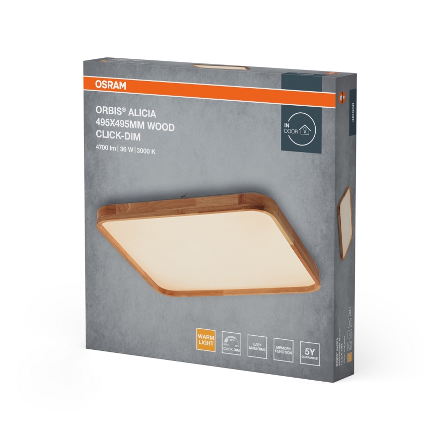 Osram - LED Димируемо таванно осветително тяло ORBIS ALICIA LED/36W/230V 49,5x49,5 cm