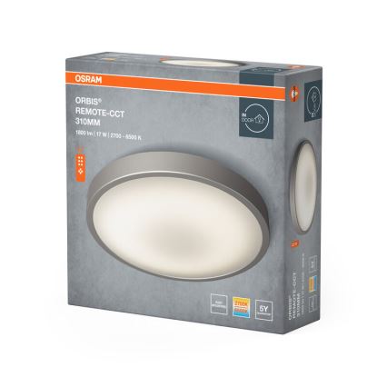 Osram - LED димируемо таванно осветително тяло ORBIS LED/17W/230V 2700-6500 K диаметър 31 см + дистанционно управление