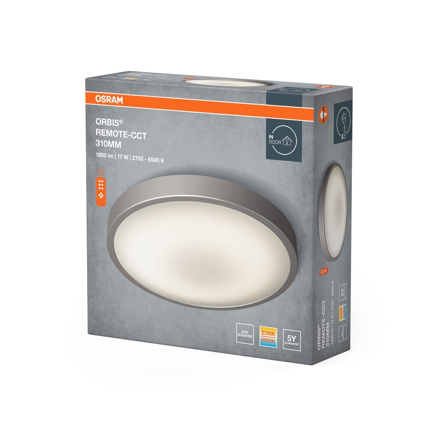 Osram - LED димируемо таванно осветително тяло ORBIS LED/17W/230V 2700-6500 K диаметър 31 см + дистанционно управление