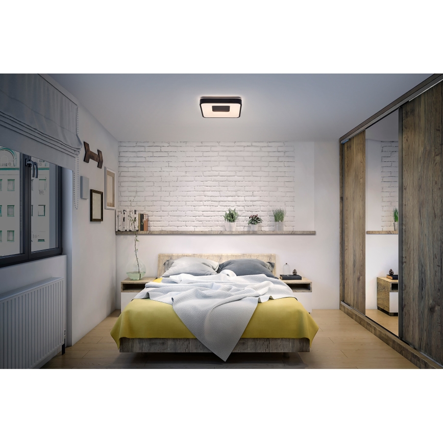 Osram - LED димируемо таванно осветително тяло ORBIS PIANA LED/16W/230V 29x29 cm черно