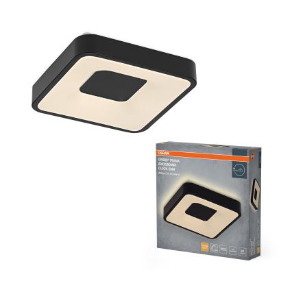 Osram - LED димируемо таванно осветително тяло ORBIS PIANA LED/16W/230V 29x29 cm черно