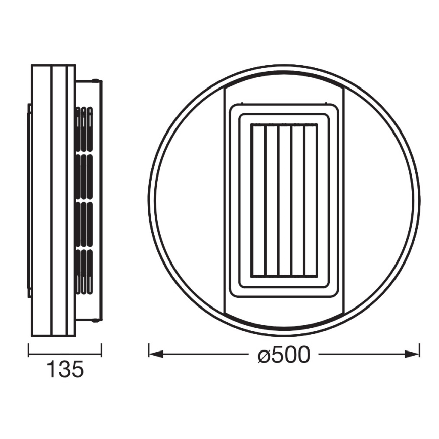 Osram - LED димируемо таванно осветително тяло с вентилатор CEILING FAN LED/55W/230V 3000-6500K бяло + дистанционно управление