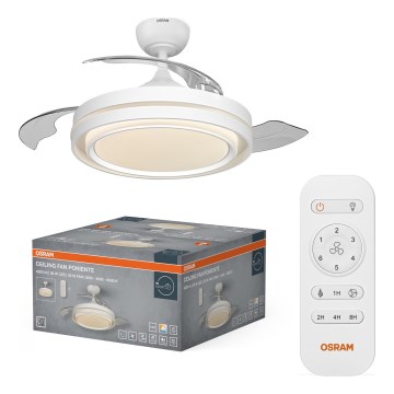Osram - LED димируемо таванно осветително тяло с вентилатор PONIENTE LED/36W/230V 3000/4000/6500K + дистанционно управление