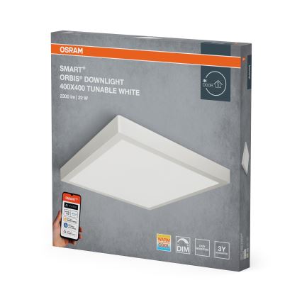 Osram - Димируемо таванно осветително тяло SMART+ DOWNLIGHT LED/22W/230V 40x40 см 3000–6500K Wi‑Fi