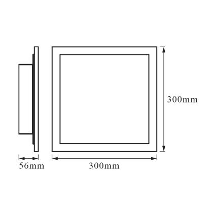 Osram - LED димируема таванна лампа SMART+ PLANON LED/20W/230V 3000-6500K 30x30 cm Wi-Fi