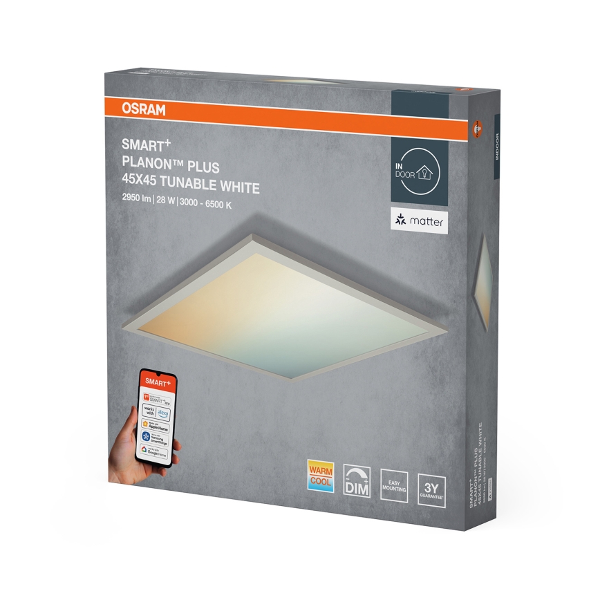 Osram - LED димируемо таванно осветително тяло SMART+ PLANON LED/28W/230V 45x45 cm 3000-6500K Wi-Fi