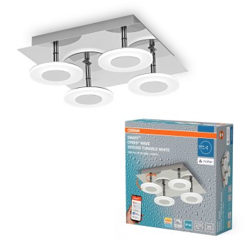 Osram - LED димируемо таванно осветително тяло за баня SMART+ WAVE LED/24W/230V 3000-6500K IP44 Wi-Fi