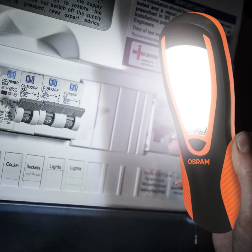 Osram - LED фенер LEDINSPECT TASK 180 ESSENTIAL LED/3W/3xAAA