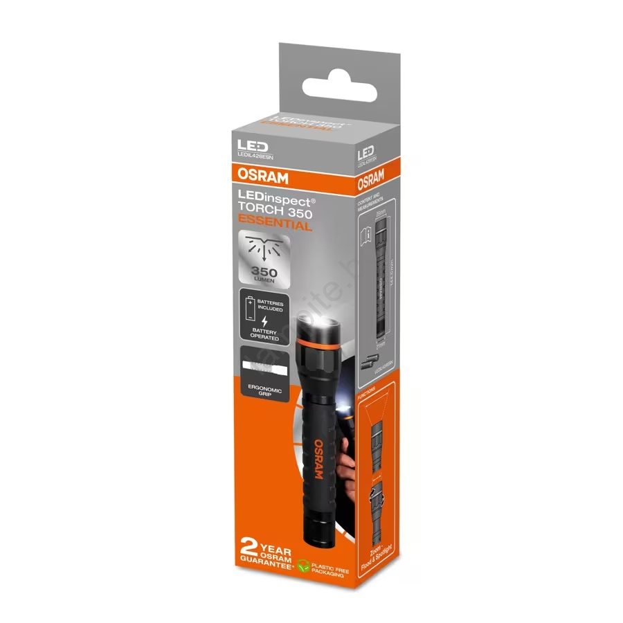 Osram LEDinspect Torch 250 essential, 250 lumenes kompakt és állítható fókuszú LED zseblámpa
