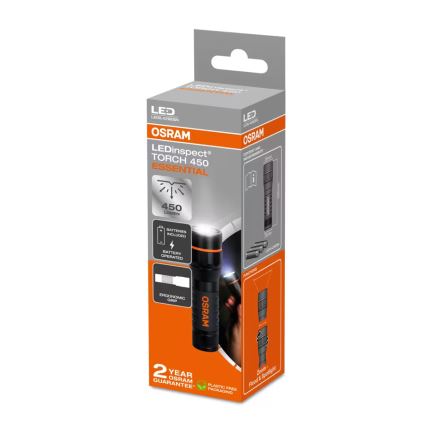 Osram - LED фенер със възможност за димиране LEDINSPECT TORCH 450 ESSENTIAL LED/6W/3xAAA IP44