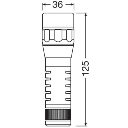 Osram - LED фенер със възможност за димиране LEDINSPECT TORCH 450 ESSENTIAL LED/6W/3xAAA IP44