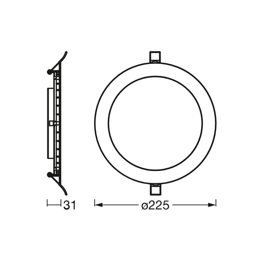 Osram - LED Лампа за окачен таван SLIM LED/22W/230V 4000K