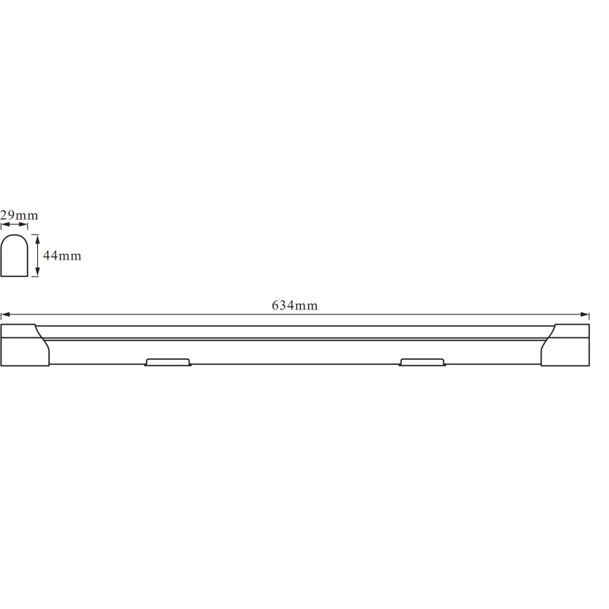Osram - LED линейно осветително тяло за монтаж под шкаф BATTEN LED/10W/230V 60 cm
