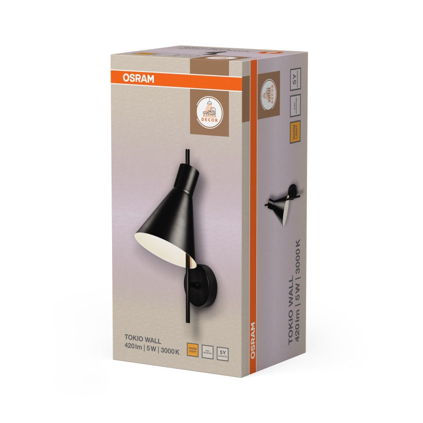 Osram - LED Настенна лампа DECOR TOKIO LED/5W/230V черна