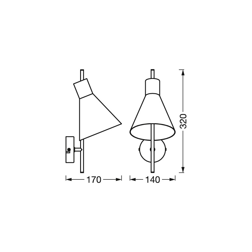 Osram - LED Настенна лампа DECOR TOKIO LED/5W/230V черна