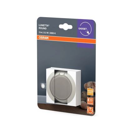Osram - LED нощна лампа със сензор LUNETTA LED/0,3W/230V 3000K