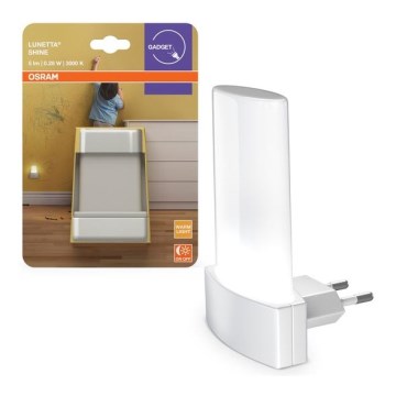 Osram - LED нощна лампа със сензор за здрач LUNETTA LED/0,28W/230V 3000K