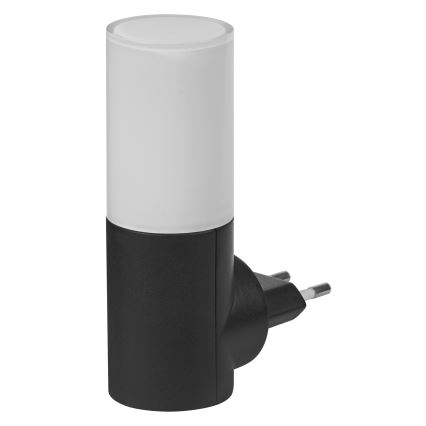 Osram - LED нощна лампа със сензор за здрач LUNETTA LED/0,2W/230V черна