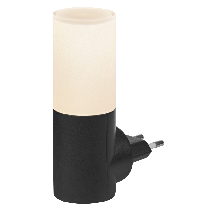 Osram - LED нощна лампа със сензор за здрач LUNETTA LED/0,2W/230V черна