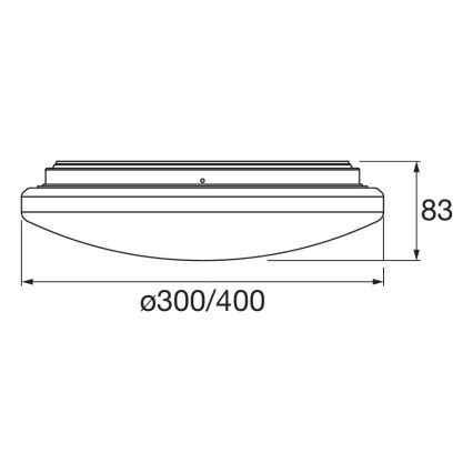 Osram - LED таванно осветително тяло за баня със сензор за движение и за сумрак ORBIS LED/15,5W/230V Ø 30 cm IP44 бяло
