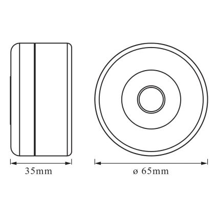Osram - LED димируема ориентационна лампа DOT-IT LED/0,45W/5V 500 mAh бяла