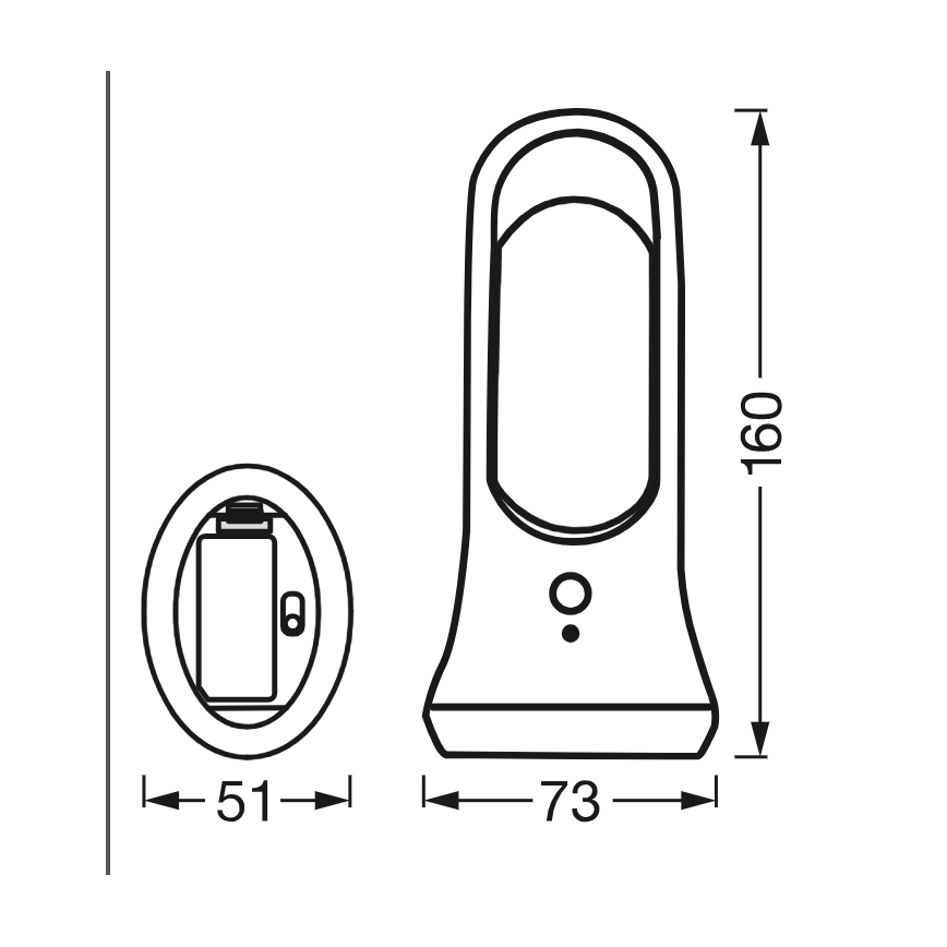 Osram - LED ориентационно осветително тяло с датчик за движение и за здрач MOBILE LED/0,7W/4xAAA бяло