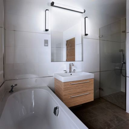 Osram - Димируемо осветление за огледало за баня ORBIS TUBE LED/12W/230V 3000/4000K 60 cm IP44 черно