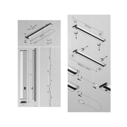 Osram - LED Осветление за кухненски плот LEDVANCE 1xLED/6W/230V