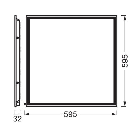 Osram - LED панел за окачен таван ESSENTIAL LED/50W/230V 3000/4000/6500K 60x60 cm