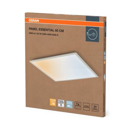Osram - LED панел за окачен таван PANEL ESSENTIAL LED/50W/230V 3000/4000/6500K 60x60 cm бял