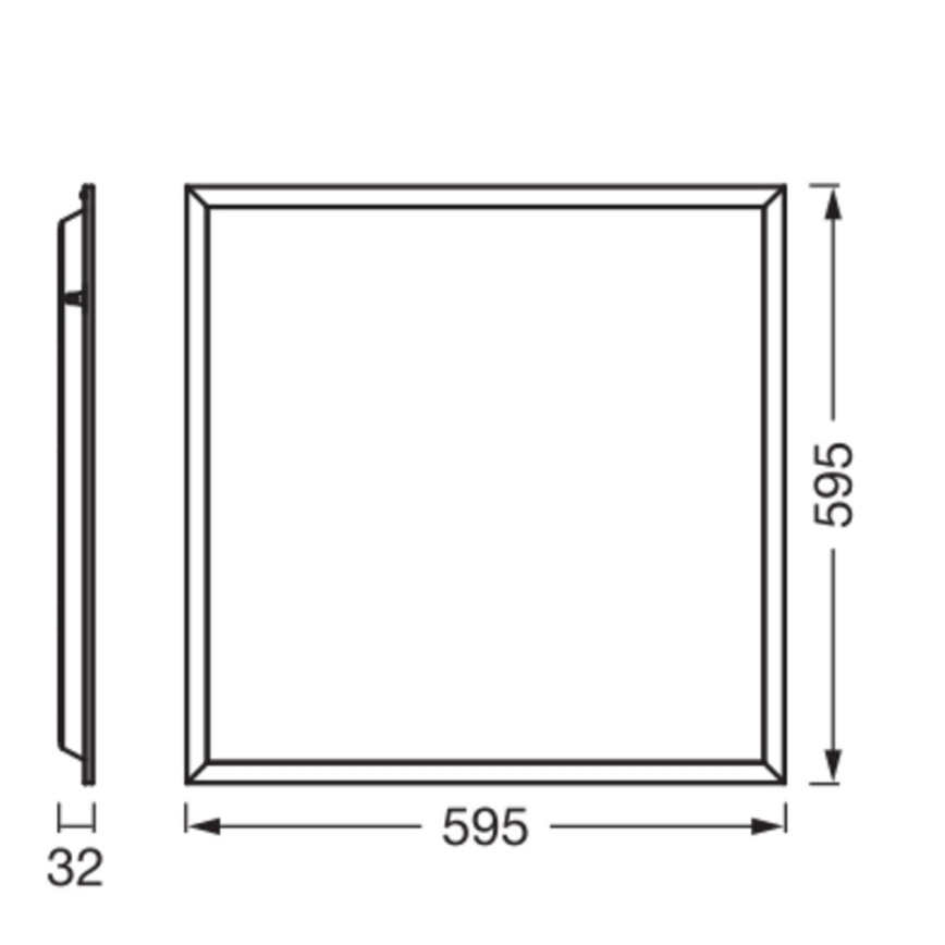 Osram - LED панел за окачен таван PANEL ESSENTIAL LED/50W/230V 3000/4000/6500K 60x60 cm бял