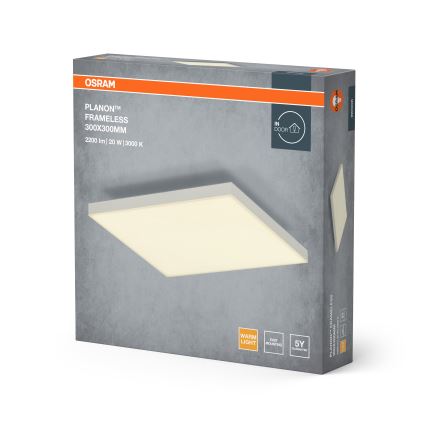 Osram - LED панел за повърхностен монтаж PLANON LED/20W/230V 3000K 30x30 cm бял