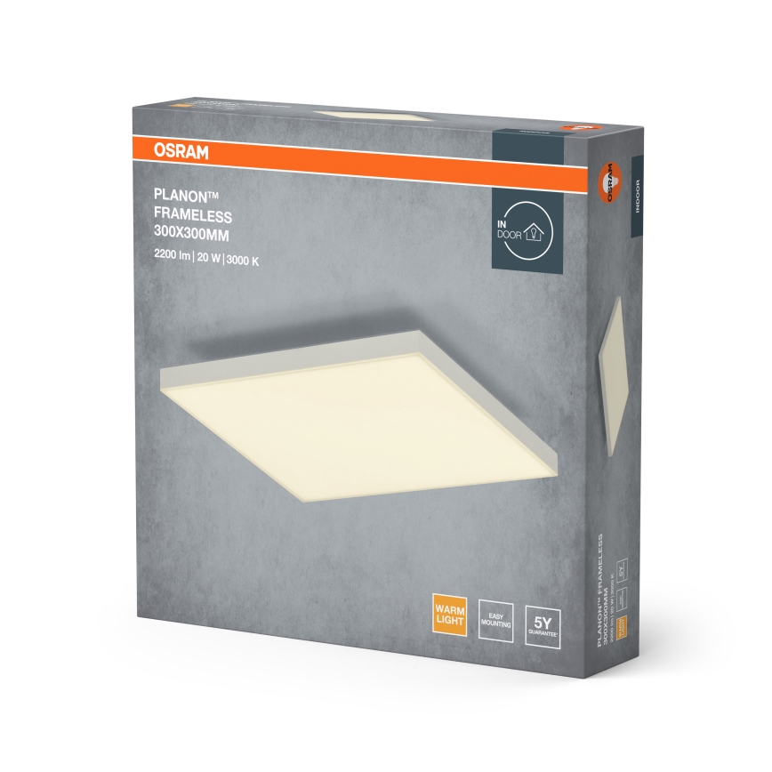 Osram - LED панел за повърхностен монтаж PLANON LED/20W/230V 3000K 30x30 cm бял