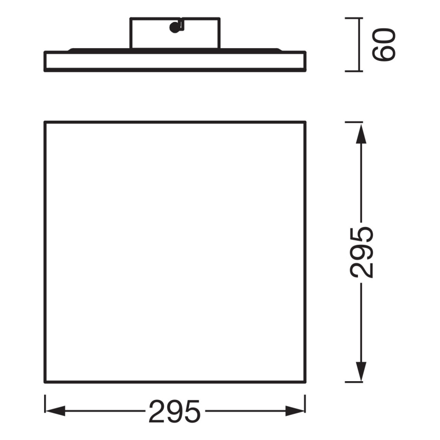 Osram - LED панел за повърхностен монтаж PLANON LED/20W/230V 3000K 30x30 cm бял