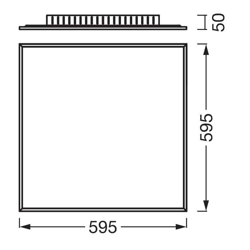 Osram - LED панел за повърхностен монтаж PLANON LED/40W/230V 59,5x59,5 cm бял