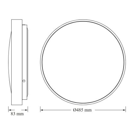 Osram - LED плафон CEILING LUXO, LED/36W/230V, Ø 49 см, бял