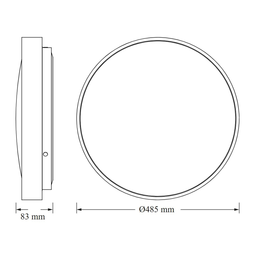 Osram - LED плафон CEILING LUXO, LED/36W/230V, Ø 49 см, бял