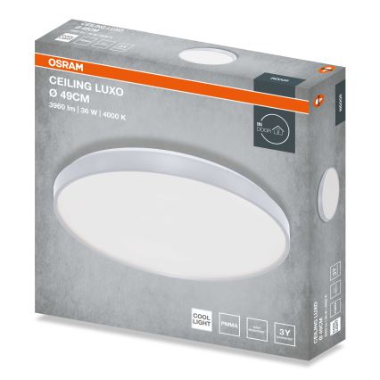 Osram - LED плафон CEILING LUXO LED/36W/230V Ø 49 см сребрист
