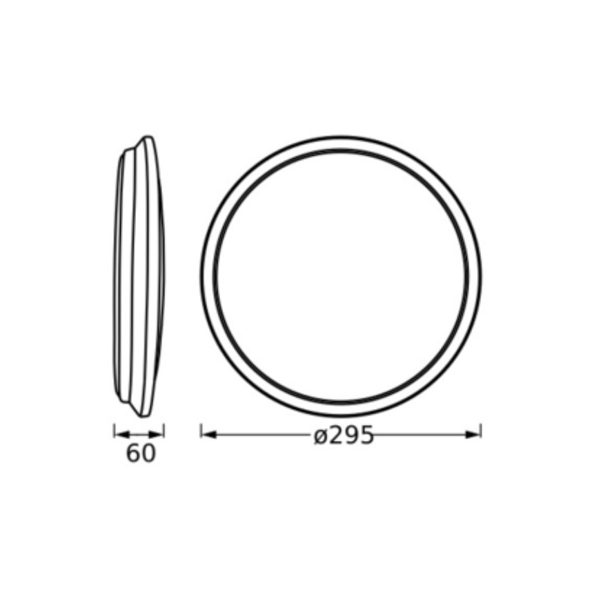 Osram - LED плафон ORBIS DUBLIN LED/16W/230V Ø 30 см, сребрист