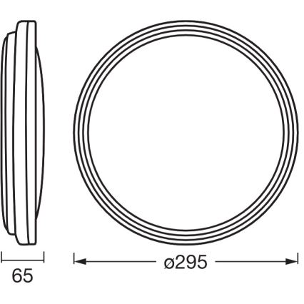 Osram - LED плафон ORBIS HELMAN LED/16W/230V Ø 29,5 cm сребрист