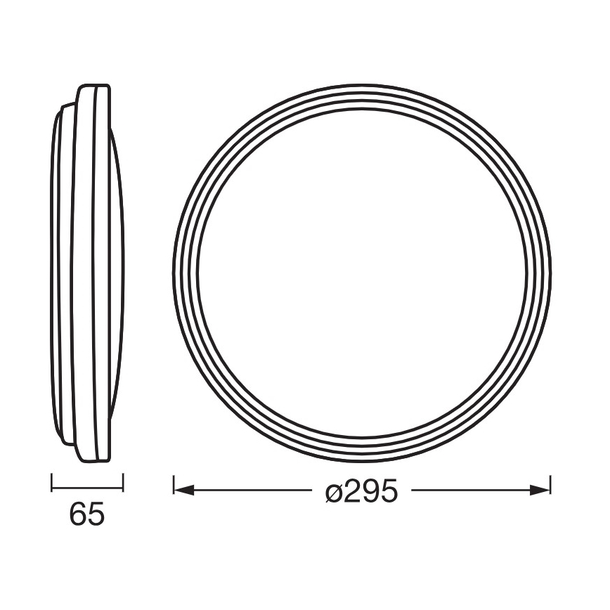 Osram - LED плафон ORBIS HELMAN LED/16W/230V Ø 29,5 cm сребрист