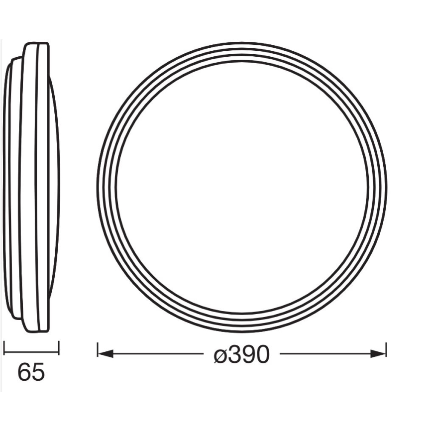 Osram - LED плафон ORBIS HELMAN LED/24W/230V Ø 39 см сребрист