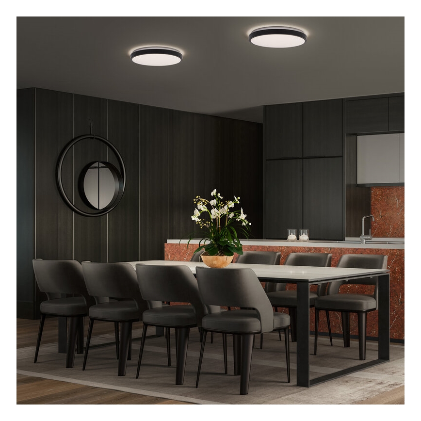 Osram - LED плафон ORBIS LONDON LED/16W/230V Ø 28 см черен