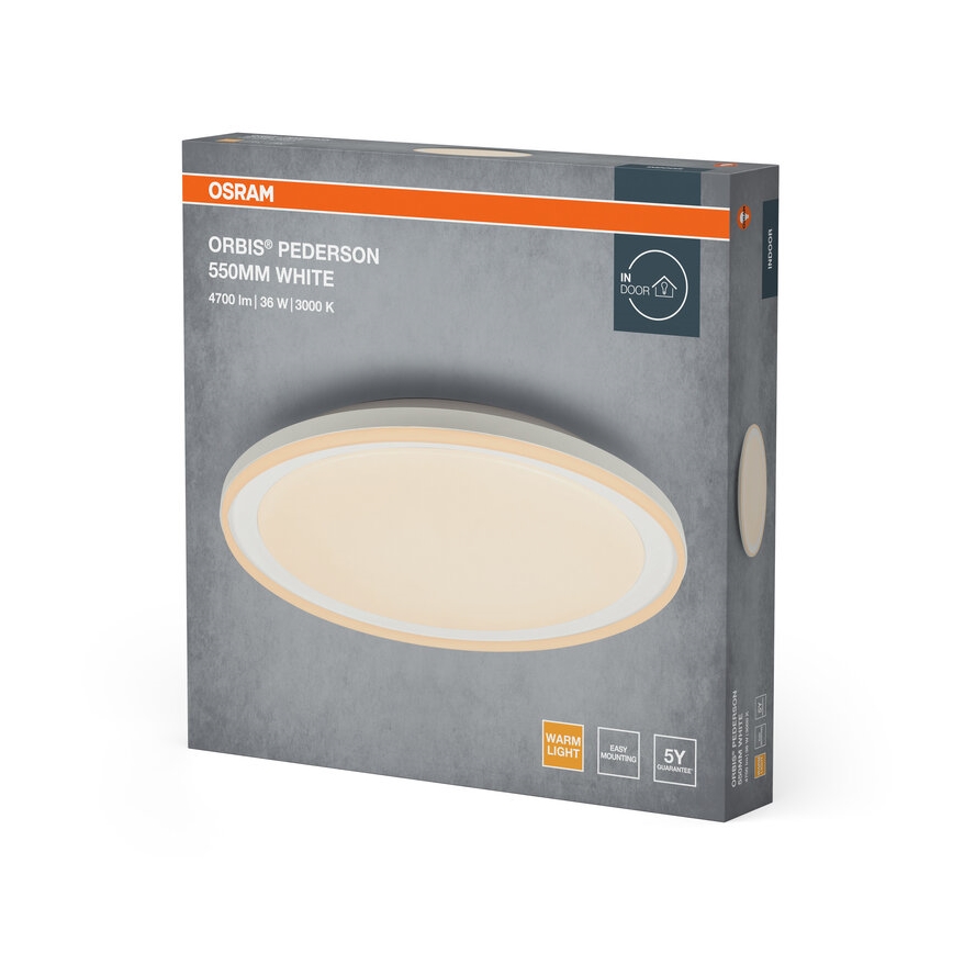 Osram - LED плафон ORBIS PEDERSON LED/36W/230V Ø 55 см, бял