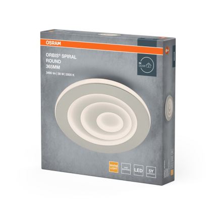 Osram - LED плафон ORBIS SPIRAL LED/38W/230V Ø 36,5 cm бял
